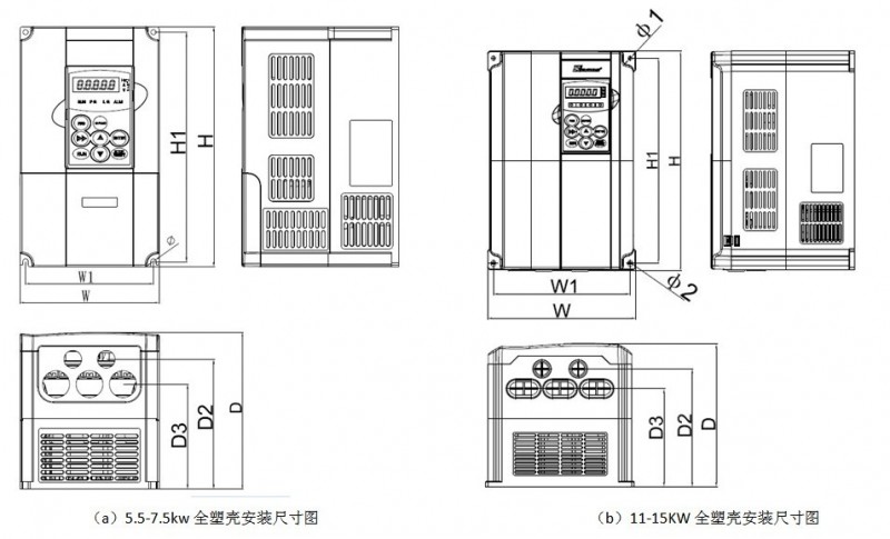 易驅(qū)m210安裝尺寸