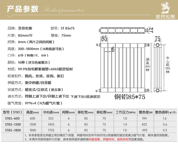 圣勞倫斯鋁銅復(fù)合85x75-1參數(shù)