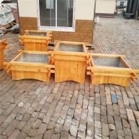 天津防腐木花箱|戶外景觀花箱——綠化種植木質(zhì)花盆