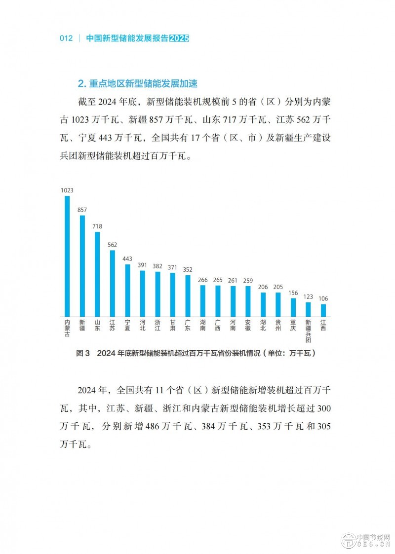 國家能源局發(fā)布《中國新型儲能發(fā)展報告2025）》